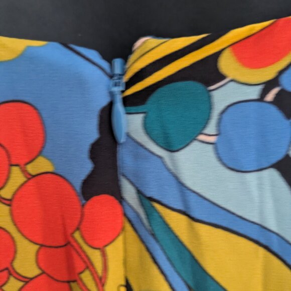 J.Crew Mercantile Women’s Blue Floral V Neck Wrap Front Mini Dress Size 16 - Picture 6 of 9